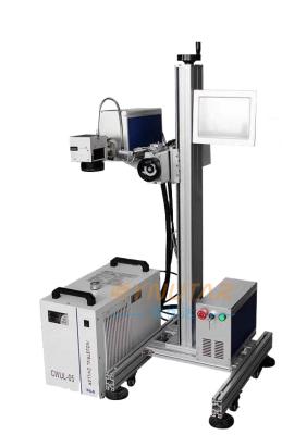 China 50Hz Metal Automatic Laser Marking Machine 50W Fiber Laser Inkjet Printer for sale