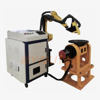 China 500W Metal Surface Pulsed Laser Cleaning Machine Automated Robotic Arm for sale