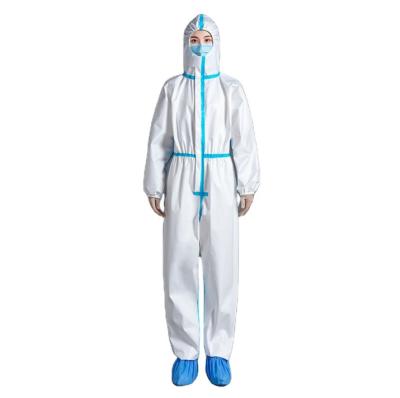 China 5XL Nonwoven White Disposable Overalls With Hood for sale