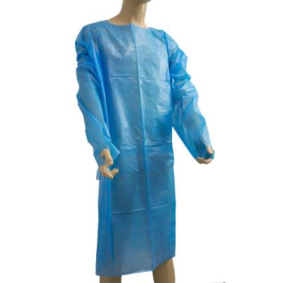 China PP Long Sleeve 50gsm Disposable Isolation Gowns for sale