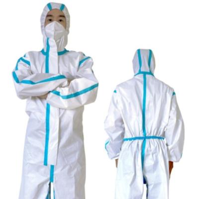 China Non Toxic Sterilized 260g XS Disposable Medical Coverall for sale