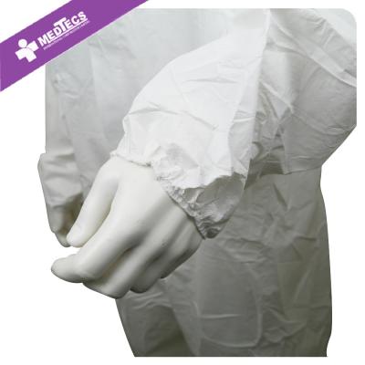 China Protective EN14126 Disposable Medical Coverall Anti Bacterial for sale