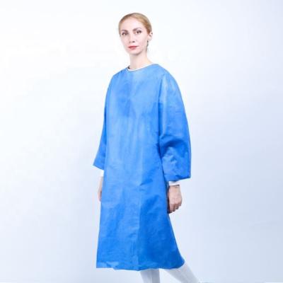 China SMS Or PP PE S-XXXL Size 35g-60g Water Resistant、Anti-virus Disposable Isolation Gowns for sale