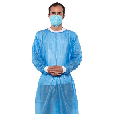 China Waterproof Protection PE Disposable Isolation Gowns for sale
