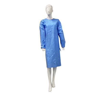China Vestidos descartáveis azuis do isolamento do Xl 70gsm do nível 2 à venda