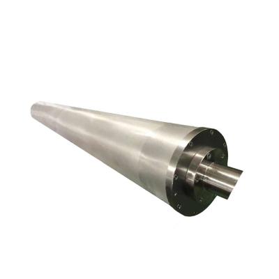China Stainless Steel Roller Shaft Fabric Loom Water Jet Loom Parts 100MM Flange for sale