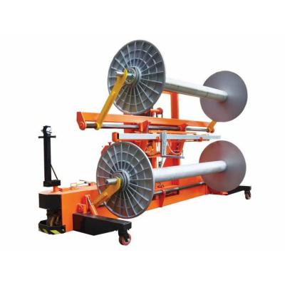 China Manual Hydraulic Warp Beam Trolley Empty Upper And Bottom Beams Carried Together for sale