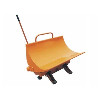 China Yellow Warp Beam Pallet Truck Horizontal Transport Manual Fabric Pack And Roll Doffing Trolley for sale