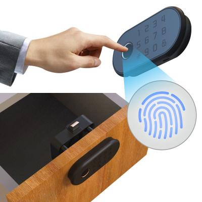 China Huella dactilar biométrica de Tuya de la cerradura RFID de la contraseña elegante eléctrica de la tarjeta para el cajón del gabinete en venta