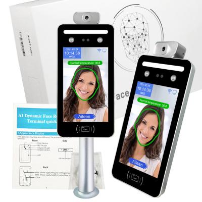 China IPS Touch Screen Face Recognition Temperature Scanner Access Control for sale