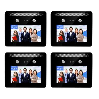 China 5 Inch Multi Person Face Recognition Attendance Machine Employee Time Clock for sale