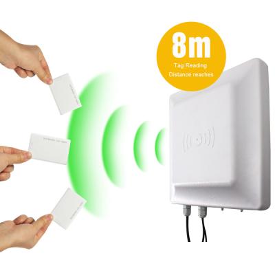 China Built In UHF Integrated Antenna 6~10m 868mhz Long Range UHF RFID Reader for sale