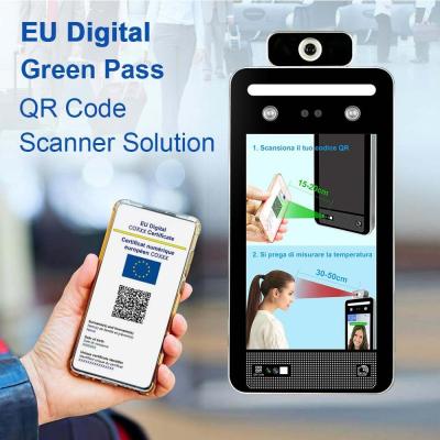 China DC12V AI Face Recognition Access Control EU Green Pass Digital for sale
