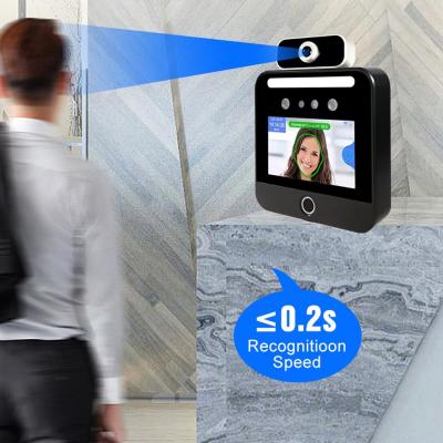 China Touch Screen OEM attendance machine face detection Temperature Scanner for sale