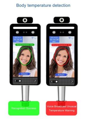 China C19 Eu Digital Qr Reader Body Temperature Kiosk With Facial Recognition for sale