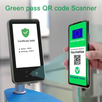 China EU Digital C19 App Certificates Vaccine Passport QR Barcode Scanner lettore Green Pass Scanner QR Code Reader for sale