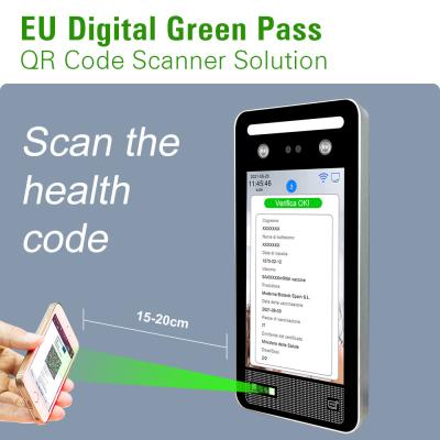 China Linux 3.10 EU Green Pass Scanner Access Control Italy Green Pass Reader for sale