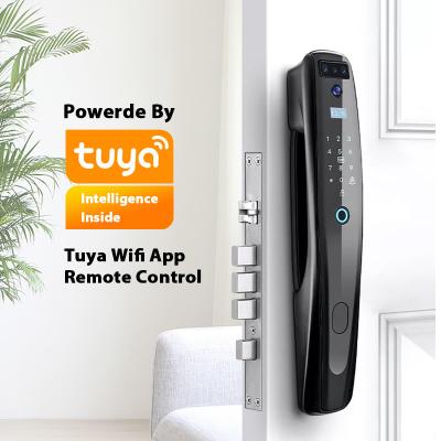 China Tuya Smart Fingerprint Smart Lock Face Recognition Door Lock With Wifi for sale