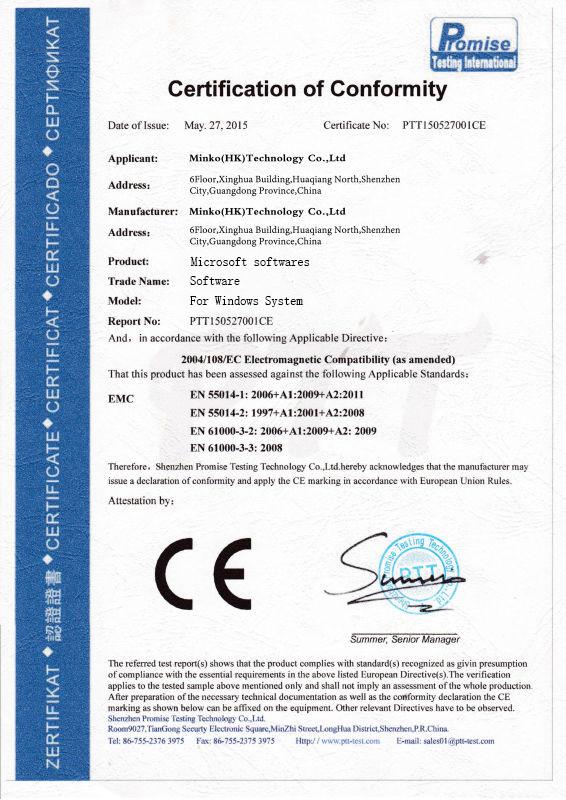 CE - Minko Software Service Co. LTD