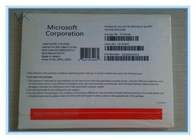 China CALS del PAQUETE 5 del OEM del DVD de las versiones R2 de Windows Server 2012 del inglés del OEM en venta