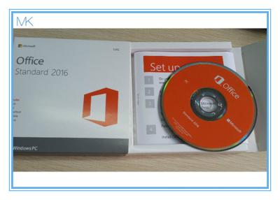 China Sistema operativo Windows dominante 2016 del paquete de la venta al por menor del DVD del producto del profesional de Microsoft Office en venta
