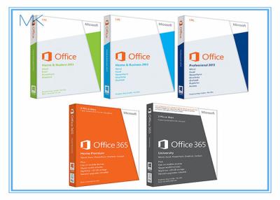 China Llave del producto del profesional de Microsoft Office 2013 más paquete al por menor + licencia auténtica estándar en venta