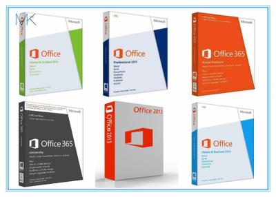 China De Kleinhandelsdoos van Microsoft Office 2013 met DVD met 32 bits/met 64 bits Geen Taalbeperking Te koop