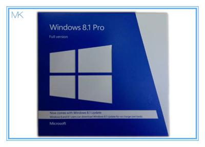 China OEM Package Windows 8.1 Pro 64 Bit With DVD + Key Card Windows 8.1 Full Retail Version for sale