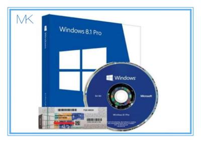 Chine Pro pleine version au détail de 64 bits de Microsoft Windows 8,1 pour l'activation en ligne de Windows à vendre