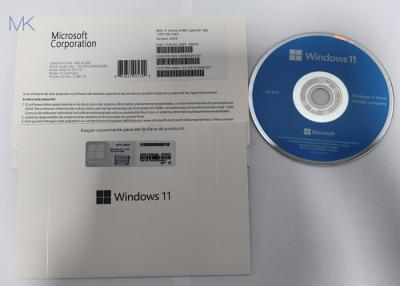China spanische Microsoft Windows 11 der Versions-22H2 Haupt-körperlicher Kasten KW9-00639 Soems DVD zu verkaufen