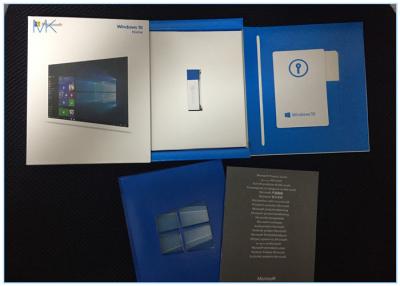 China Microsoft Windows Software , Windows 10 Home Full Version 32 & 64- bit USB Flash Drive Retail box for sale