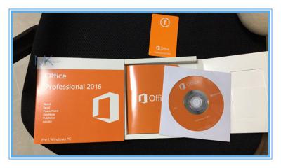 China Echtes Microsoft Office-Fachmann-Produkt-optionale Schlüsselsprache 2016 mit DVD zu verkaufen