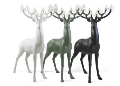 China SPOTTED  DEER CRYSTAL  HOME DECOR FLOOR LAMP FOR LIVING ROOM FLOOR STANDING LAMP for sale