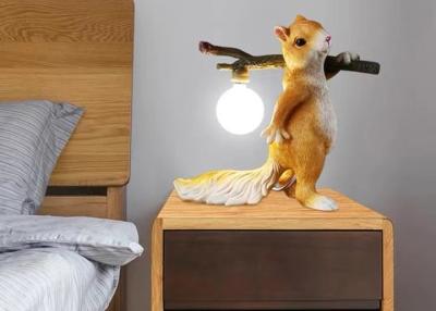 China Home Decor Eye Protection Table Lamp Made In China Iron  Rabbit Table Lamp  Squirrel Bedside Table Lamps for sale