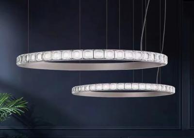 China Decorative Lamp Led Chandelier Round Ring Lighting Large Modern Crystal Chandelier for sale