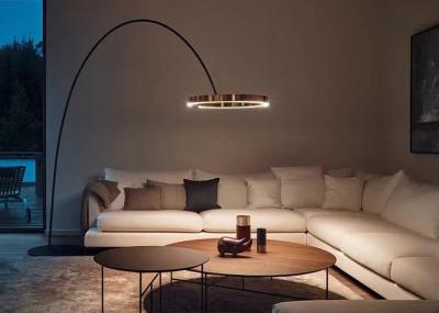 China Nordic Fishing Circle Bedside Sofa Modern Gold led Bedroom Floor Lamp for sale