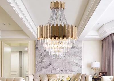 China Hight Quality Large European Gold Traditional  Crystal Chandelier For Hotel Project for sale