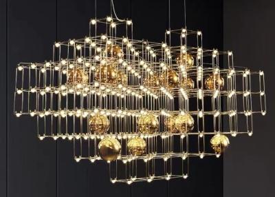 China Modern wedding luxury hanging ball light with crystal chandelier for sale