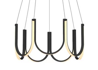 China Aluminum Ring Modern Chandelier Golden Hot Sale Led Hang Lamp Pendant Lamp Lighting Fixture Modern for sale