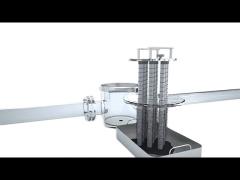 200°C Magnetic Trap For Purify Liquids Filtration 304 / 316L Permanent Magnetic