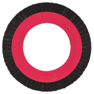 China Peças sobressalentes da máquina de haste de cerdas de náilon vermelho escova de roda para máquina de haste Babcock à venda