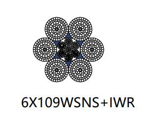 China Ratory Drilling Rig Steel Wire Cable , 6 X 109 Wsns Rotation Resistant Rope for sale