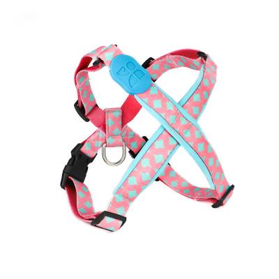 China Soft Neoprene Padded Puppy Dog Walking Training Harness Stop Pulling X Type for sale