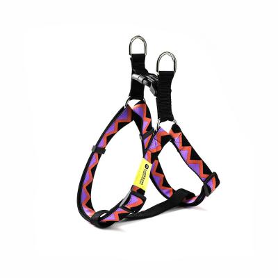 China Soft Nylon Padded Dog Harness No Pull Vest With Elastic Woven Strip Lightweight for sale