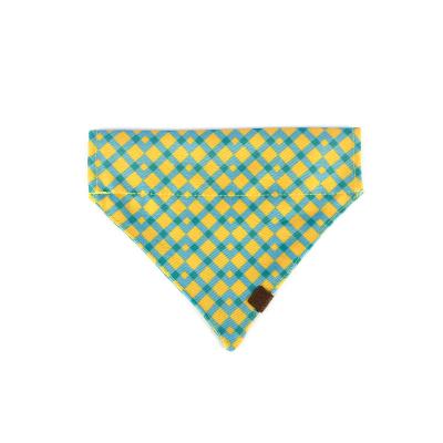 Chine plaid lavable de triangle de petit de chien de 14x9.5cm de Bandana de collier de bavoirs foulard de chiot à vendre