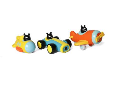 China Nature Latex Squeaky Dog Toys Interactive Driving Car Plane Squeakers 17cmx13cmx10cm for sale