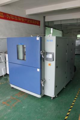 China Zona dois fria quente da transmissão três da cesta do amortecedor de ar da câmara do teste de choque térmico à venda