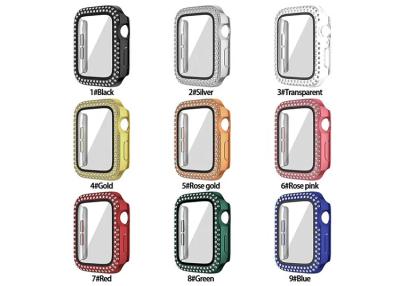 China 2 In 1 Tempered Glass Watch Screen Protector Bling Watch Protection Case for sale
