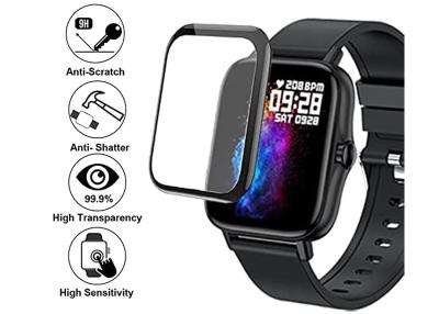 Chine Lot de 3 protecteurs d'écran Smartwatch en verre à couverture complète de 1,3 pouces à vendre