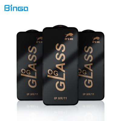 中国 3D OGの気性のIPhone 14のプロ最高の高い定義反空電のためのガラス電話スクリーンの保護装置 販売のため